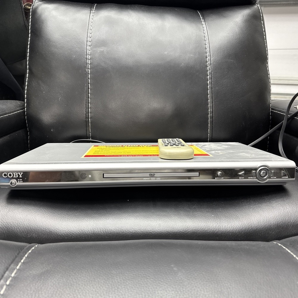 Coby DVD-528 1.6" Super Slim DVD Player With Remote Untested